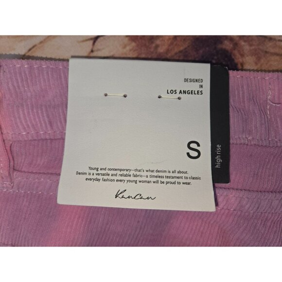KanCan Womens High Rise Corduroy Pink Haley Skorts Small NWT - Picture 5 of 9